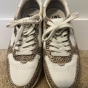 Madewell White and Tan Sneakers